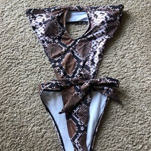 Snakeskin bikini